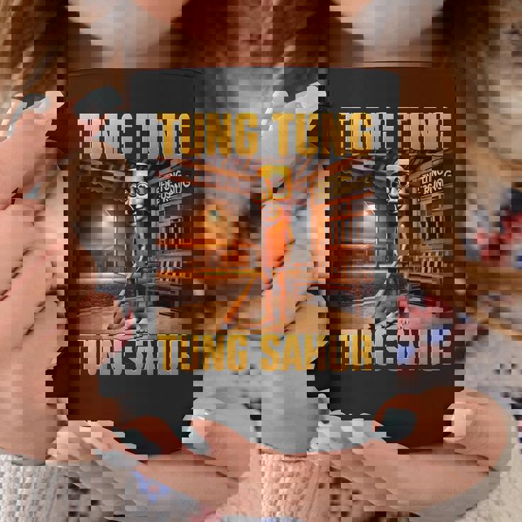 Tung Tung Tungahur Meme Brainrot コーヒーマグ 面白い贈り物