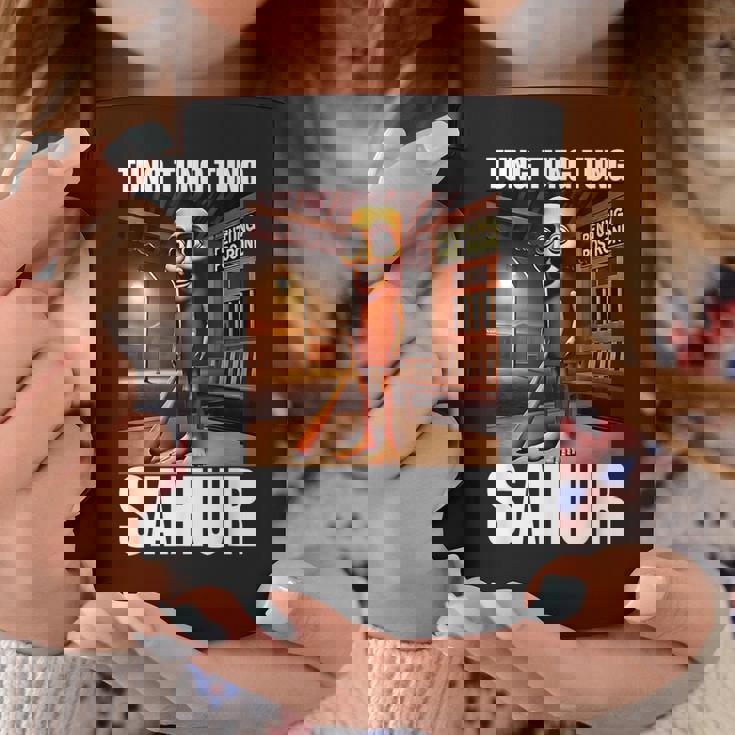 Tung Tung Tungahur-イタリアのブレインロットミーム コーヒーマグ 面白い贈り物