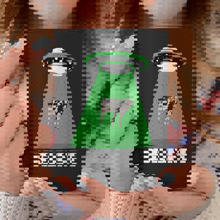 Ufo Cow Abduction Ufo Alien Abduction コーヒーマグ 面白い贈り物