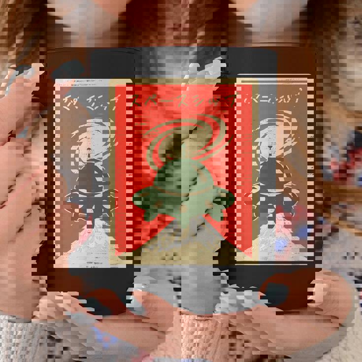 Ufo宇宙船レトロ日本語ライティングカタカナ山富士 コーヒーマグ 面白い贈り物