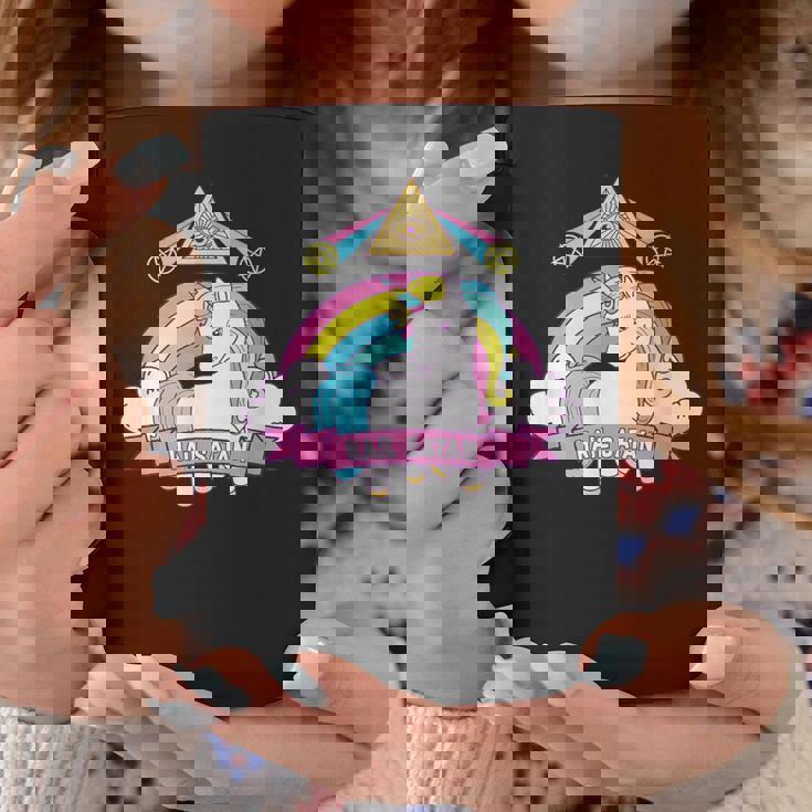 Unicorn Hailatan Devil Death Metal Rainbow Ocult コーヒーマグ 面白い贈り物