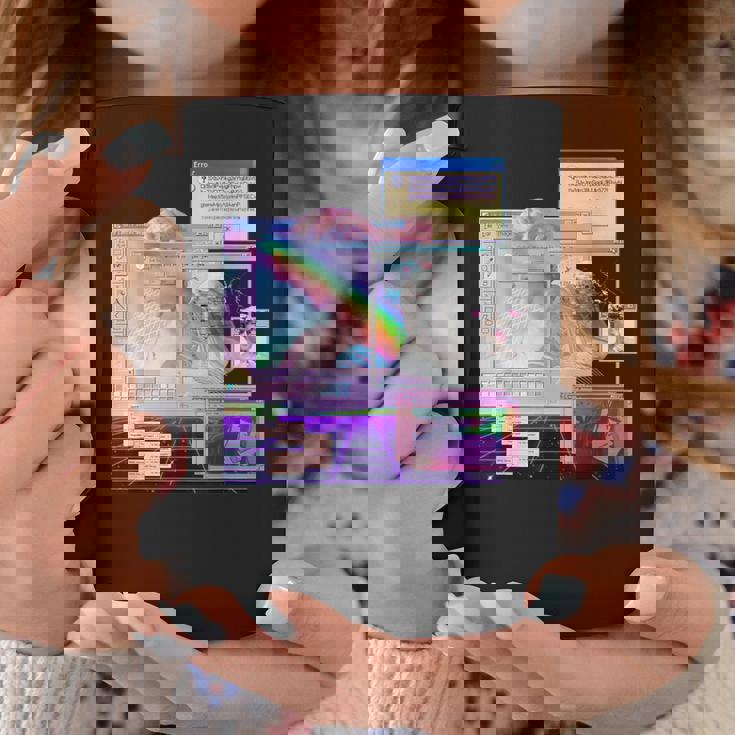 Vaporwave 美的pc トリッピーアート 90年代コンピューター コーヒーマグ 面白い贈り物