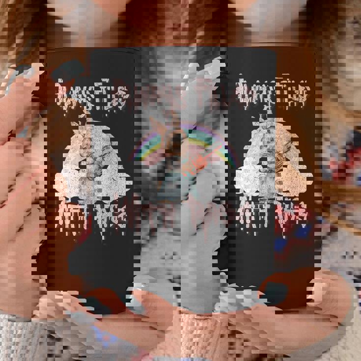 Vintage Chainsaw Bunny Rage Horror Movie Graphic コーヒーマグ 面白い贈り物