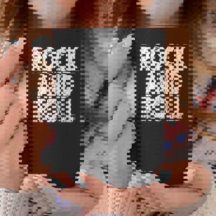 Vintage Grunge Old Rock & Roll Music Rock And Roll コーヒーマグ 面白い贈り物