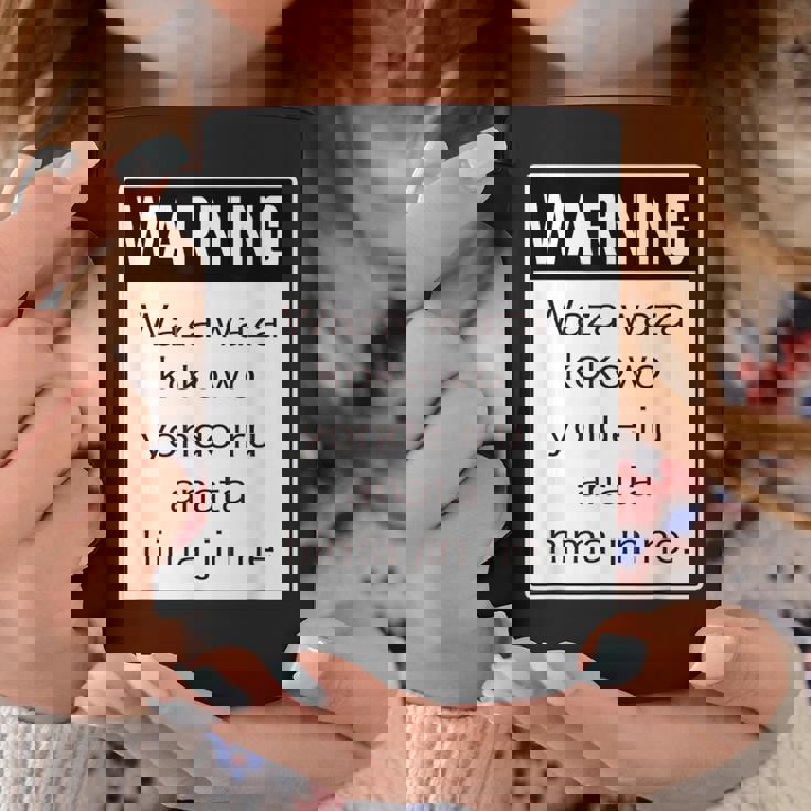 Warning 警告！【Anata Hima Jin】【英語 文字】ローマ字 メッセージ 面白い デザイン コーヒーマグ 面白い贈り物