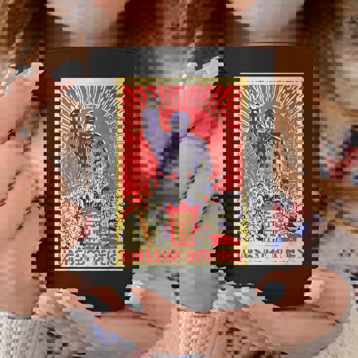 Wassup Bitches 毛沢東 中国共産主義宣伝ポスター コーヒーマグ 面白い贈り物