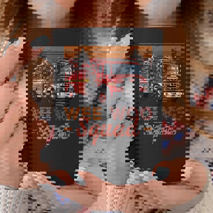 Wee Wooquad 消防車 消防士 ヴィンテージ 消防車 コーヒーマグ 面白い贈り物