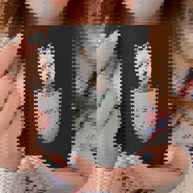 Westie ホワイトハイランドテリアポケット 犬の飼い主用 コーヒーマグ 面白い贈り物