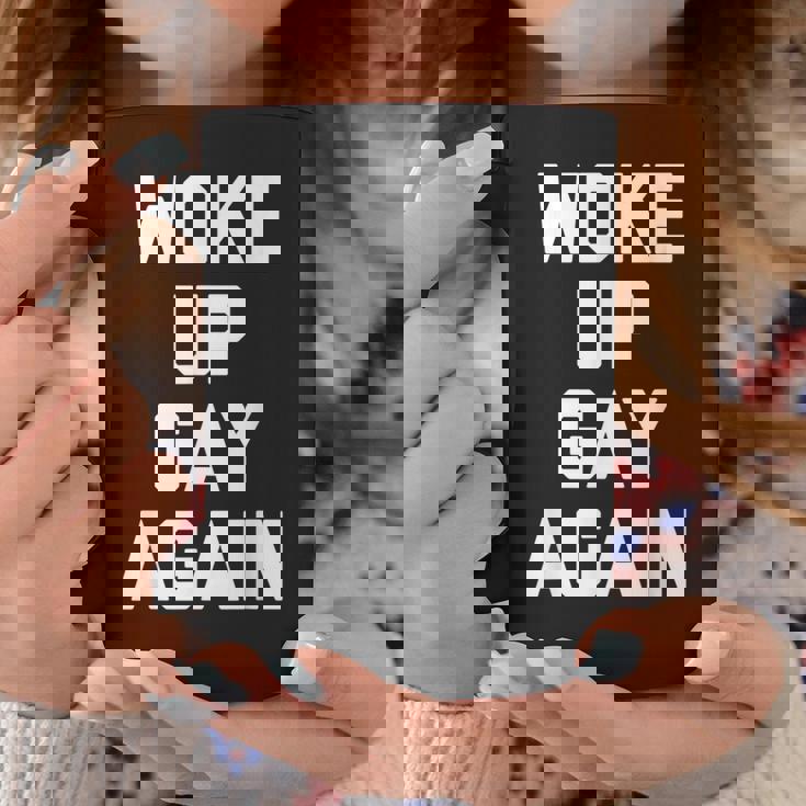 Woke Up Gay Again ayingarcastic Gay Pride Gay コーヒーマグ 面白い贈り物