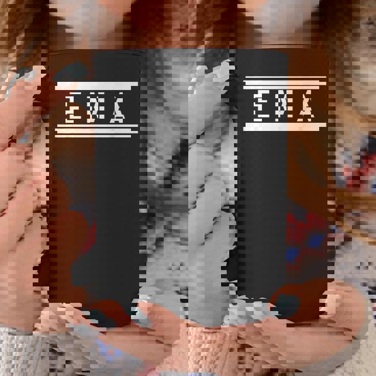 「Ema」ヘボン式「えま」「エマ」下の名前 ローマ字 名入れ 名乗り ラテン文字 綴り コーヒーマグ 面白い贈り物