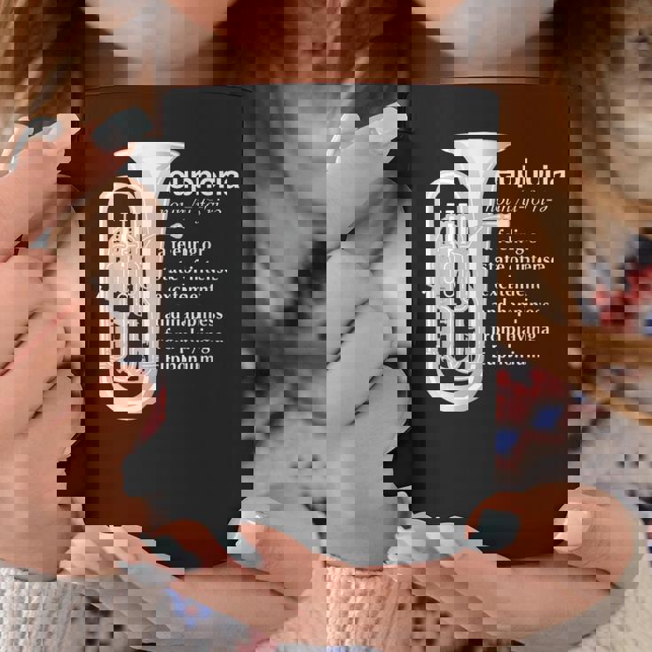 「Euphoria」吹奏楽のためのユーフォニアムユーモア 面白いユーフォニアム コーヒーマグ 面白い贈り物