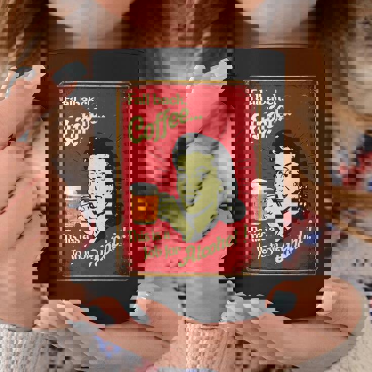 「Fall Back、Coffeeこれはアルコールの仕事だ」 おもしろプリント コーヒーマグ 面白い贈り物