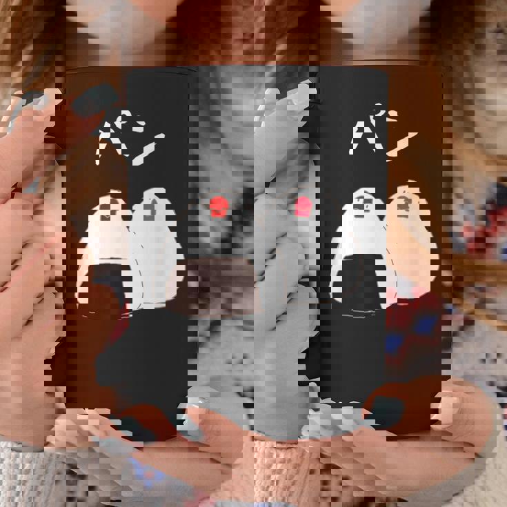 【パン】おにぎり オニギリ ごはん お米 文鳥 桜文鳥 サクラブンチョウ 白文鳥 おもしろ 文鳥 文鳥好き コーヒーマグ 面白い贈り物