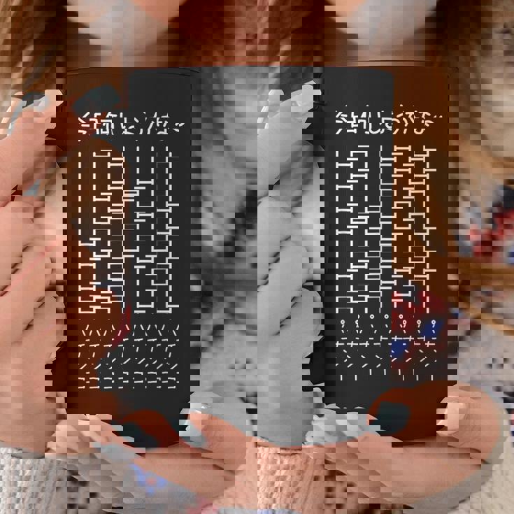 【今日何しようかな パチンコ】あみだくじ パチンカス 遊び心 おもしろ 面白い ユーモア ギャグ ネタ ウケ狙い 笑える コーヒーマグ 面白い贈り物