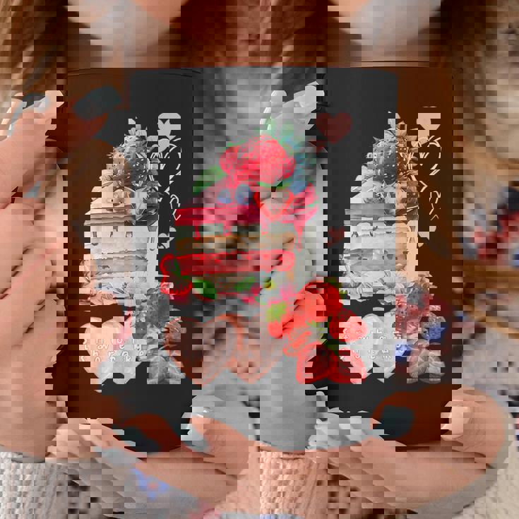 いちご ショートケーキ スイーツ デザート かわいい 春 お菓子、おしゃれ、パティシエ、ハート、カジュアル コーヒーマグ 面白い贈り物