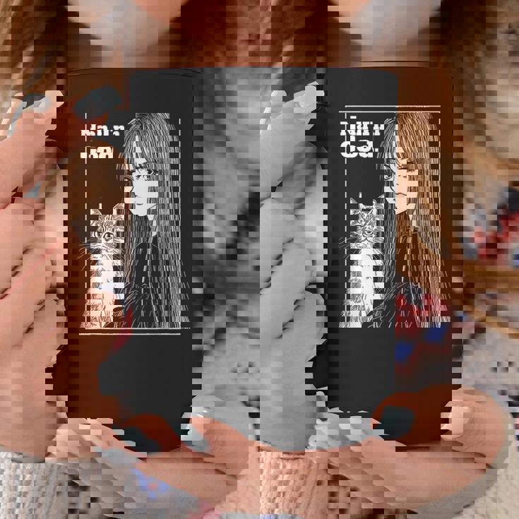 いや 猫と一緒にいい女 80年代 アニメ ヴィンテージ 漫画 コーヒーマグ 面白い贈り物