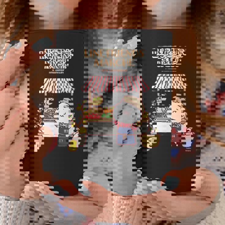 うさまる ベジまるシェロゴ付 ダークカラー コーヒーマグ 面白い贈り物