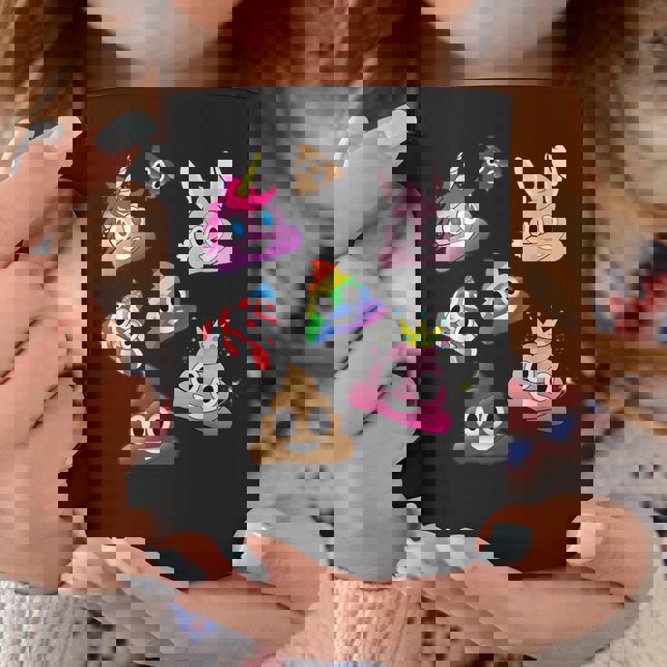うんこマーク愚かな楽しいワッキーユニコーンバニープリンセスレインボー コーヒーマグ 面白い贈り物