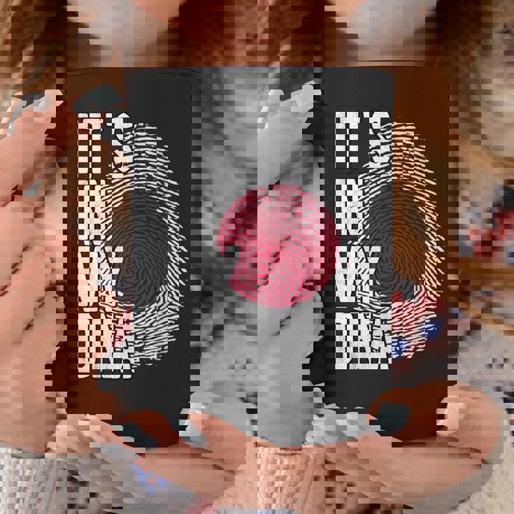 おかしな It's In My Dna 日本国旗 指紋 コーヒーマグ 面白い贈り物