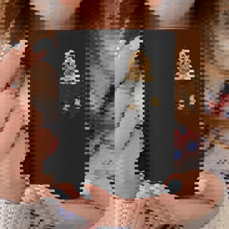 おかしなアメリカンコッカースパニエル ポケットに入った犬愛好家に コーヒーマグ 面白い贈り物