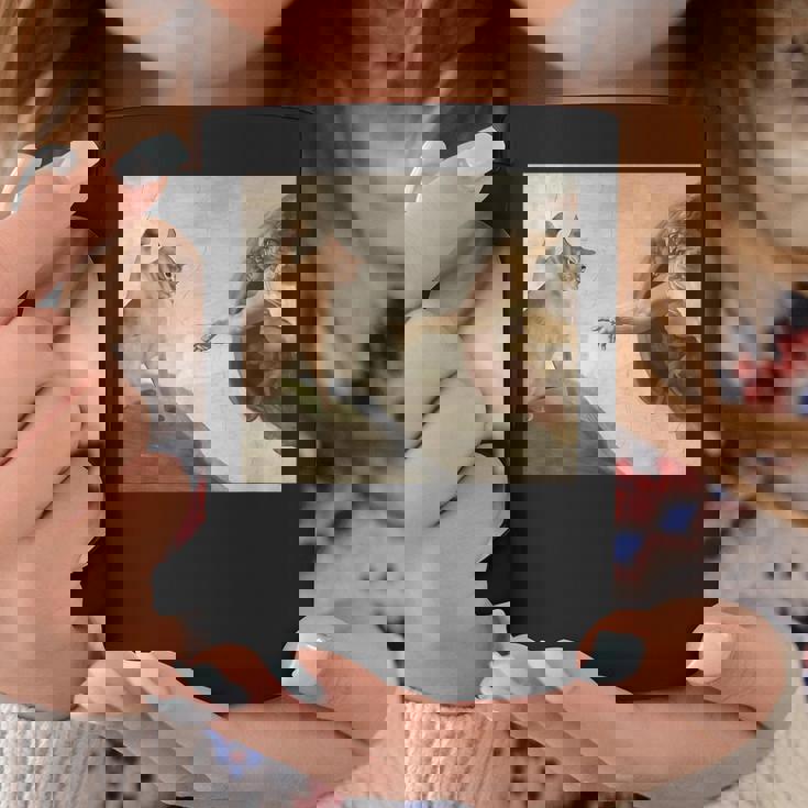 おかしな猫 神 創造 アダム ミーム イエス コーヒーマグ 面白い贈り物