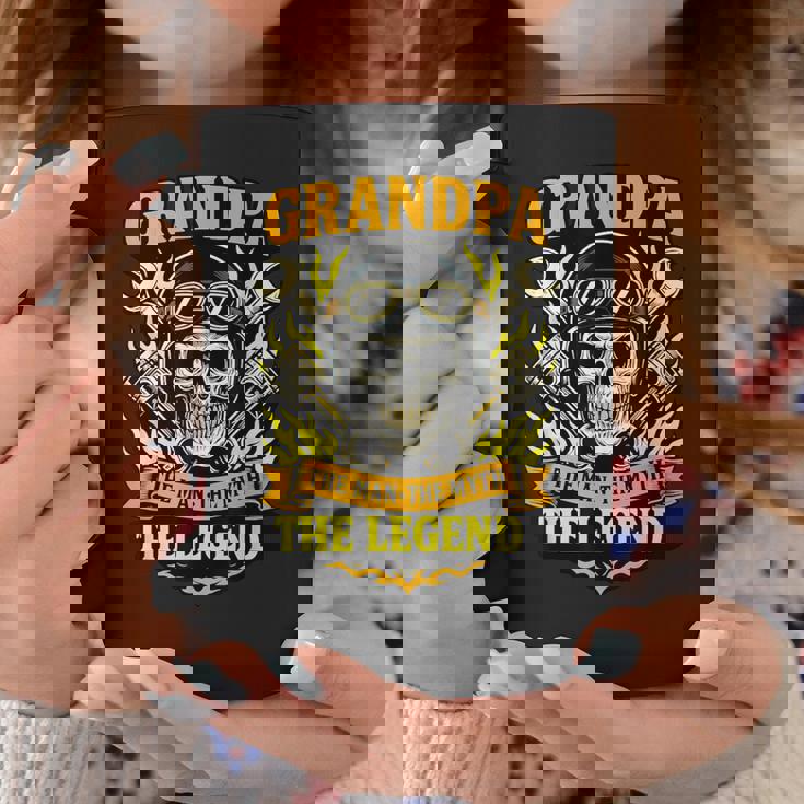 おじいちゃん ザ・マン 神話 おじいちゃんバイクの伝説 コーヒーマグ 面白い贈り物