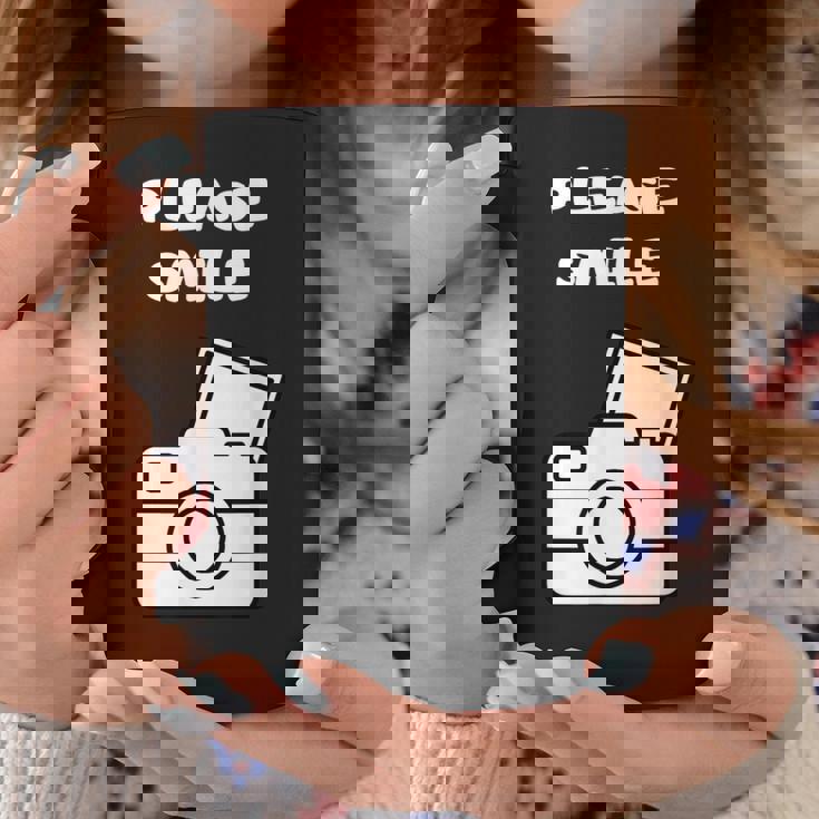 お願い スマイル アート オブ 写真 カメラマン カメラマン コーヒーマグ 面白い贈り物