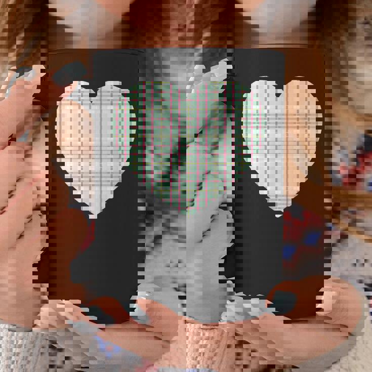 かわいい レトロ チェック柄 ギンガム柄 ミニマリスト コーヒーマグ 面白い贈り物