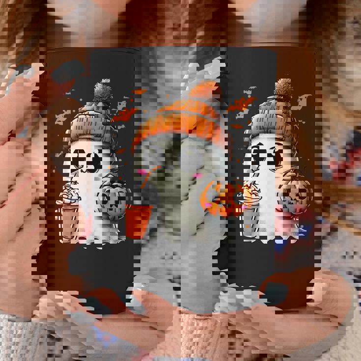 かわいいおばけを飲むかぼちゃスパイス ゴーストハロウィンコスチューム コーヒーマグ 面白い贈り物