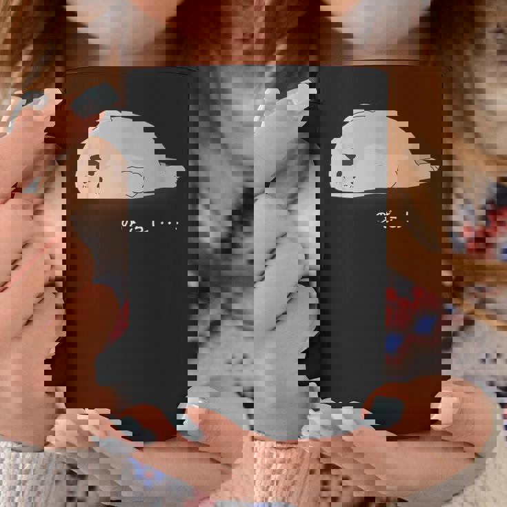 かわいいアザラシ、ノザラシ、面白 コーヒーマグ 面白い贈り物