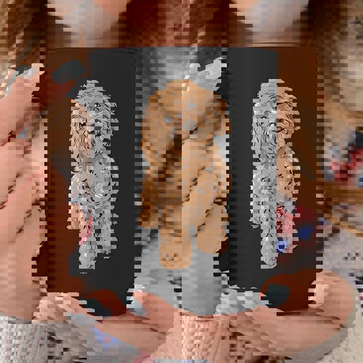 かわいいコッカプー 犬 イラスト コッカプー オーナー ラブ コーヒーマグ 面白い贈り物