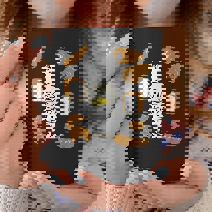 かわいいコックさん パン屋さん編 鳥 フランスパン クロワッサン チョコレートコルネ 食パン 料理 おいしい おもしろ コーヒーマグ 面白い贈り物