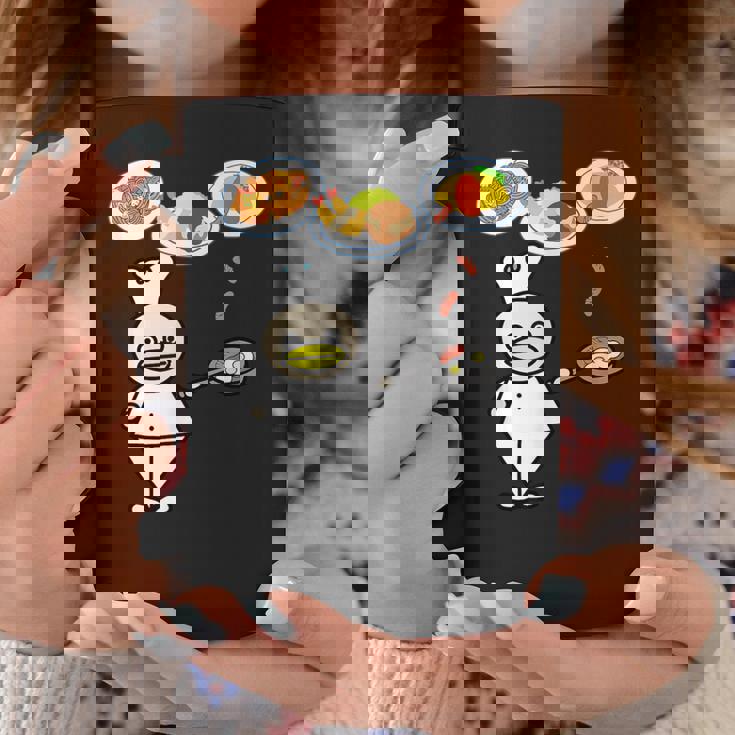 かわいいコックさん 洋食屋さん オムライス ナポリタン ハンバーグ エビフライ ウィンナー フライパン おもしろ コーヒーマグ 面白い贈り物