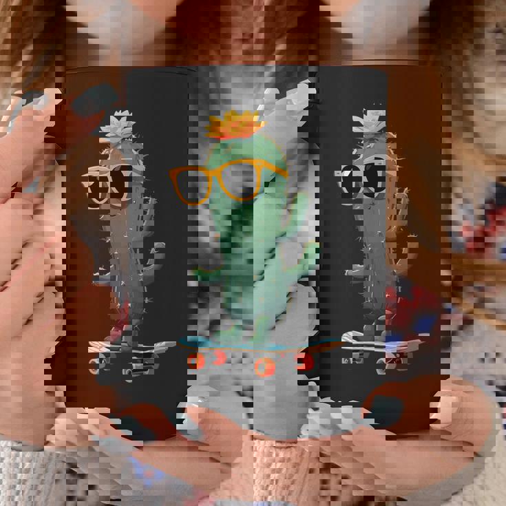 かわいいサボテン スケートボード カッコいい サボテン コーヒーマグ 面白い贈り物