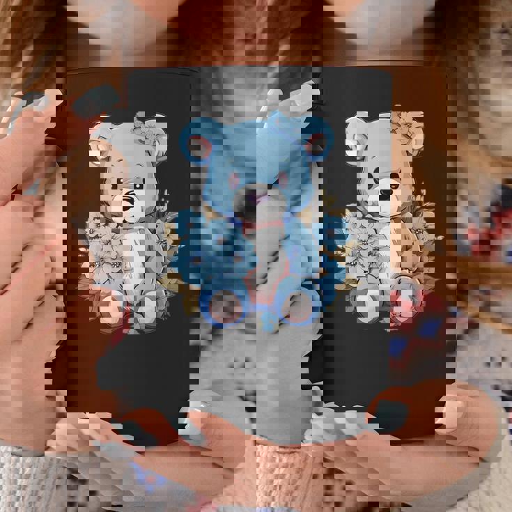 かわいいテディベアと花と一緒に I テディベア コーヒーマグ 面白い贈り物