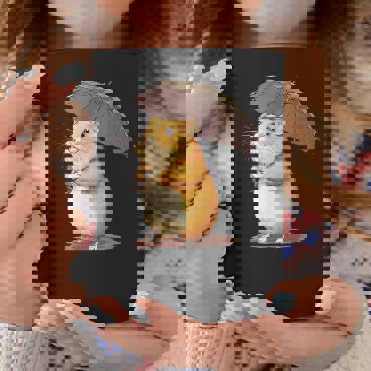 かわいいハムスターと傘のコスチューム。 コーヒーマグ 面白い贈り物