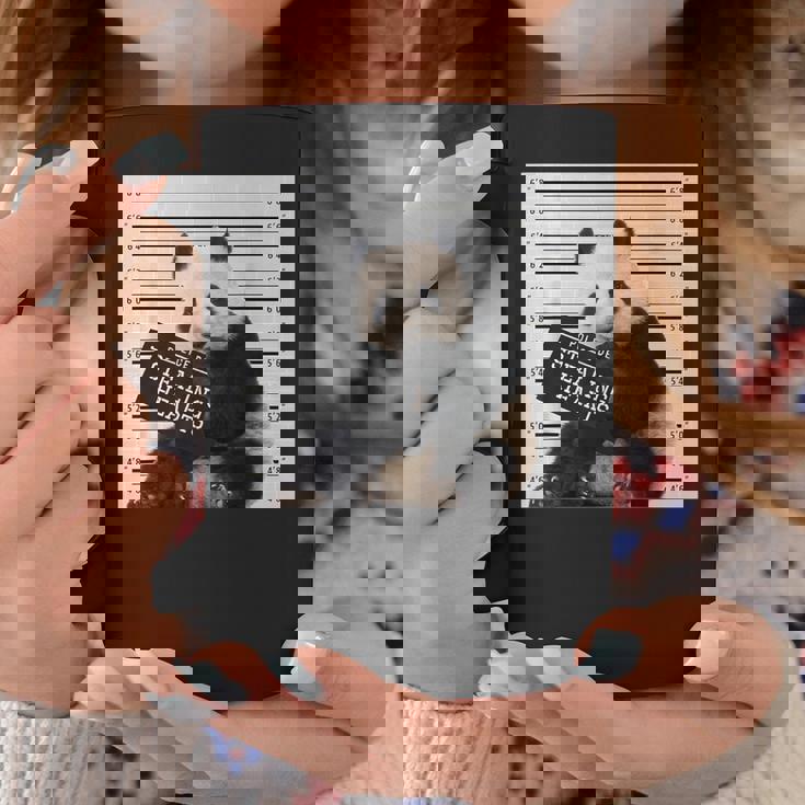 かわいいパンダの顔写真 犯罪者パンダ コーヒーマグ 面白い贈り物