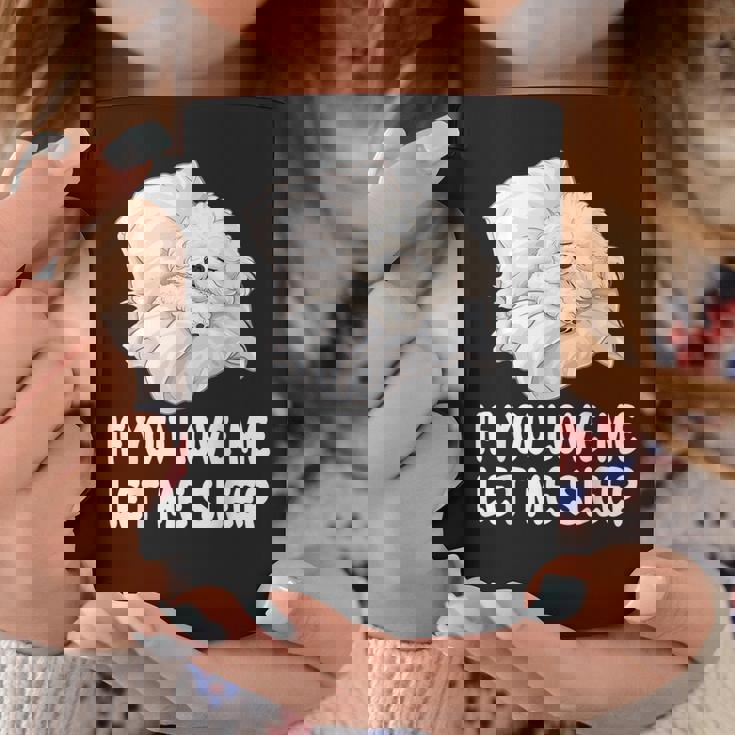 かわいいビションフリーゼ If You Love Me Let Meleep パジャマ コーヒーマグ 面白い贈り物