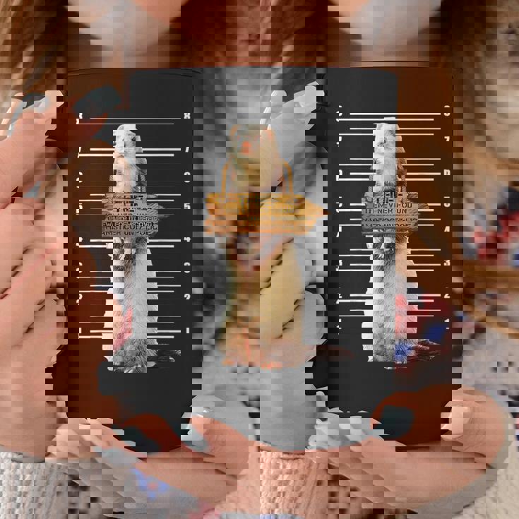 かわいいフェレット泥棒 面白い動物 コーヒーマグ 面白い贈り物