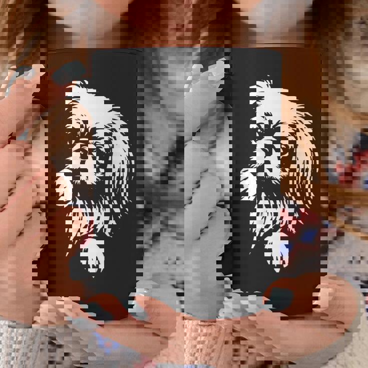 かわいいペキニーズのぞき見犬のグラフィック デザイン コーヒーマグ 面白い贈り物