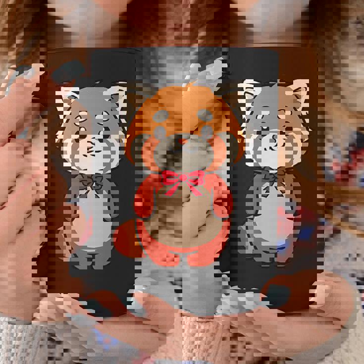 かわいいレッサーパンダ蝶ネクタイ かわいい動物園 日帰り旅行 男の子 女の子 キッズ コーヒーマグ 面白い贈り物