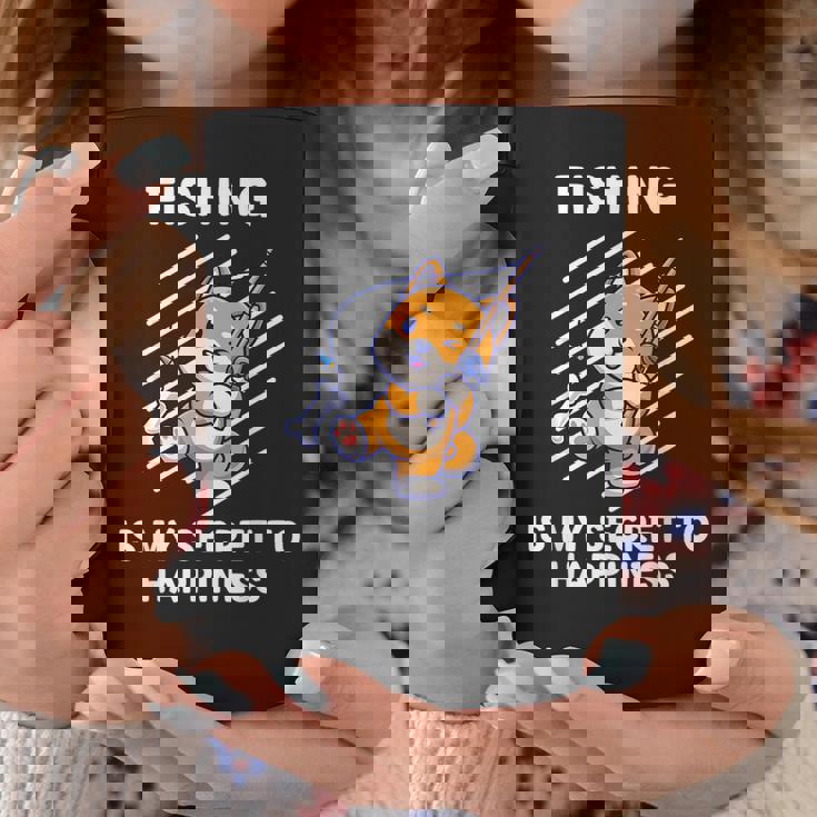 かわいい柴犬 釣りは幸せの秘密 柴犬 コーヒーマグ 面白い贈り物