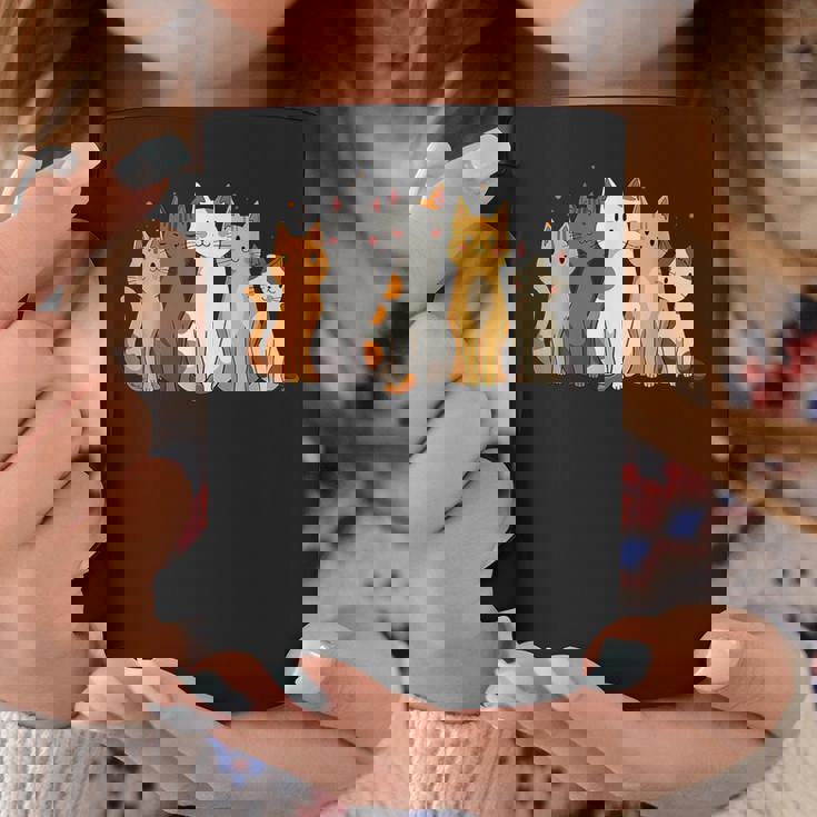 かわいい漫画の猫のイラスト コーヒーマグ 面白い贈り物