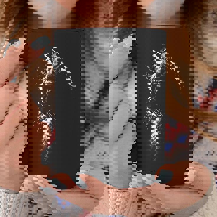 かわいい猫のシルエット 猫の肉球 猫好き 愛猫家 ペット 猫飼い おもしろ 可愛い ネコ ねこ 猫 コーヒーマグ 面白い贈り物