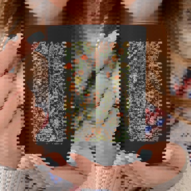 かわいい花 ビンテージ ボタニカル 花のイラスト コーヒーマグ 面白い贈り物