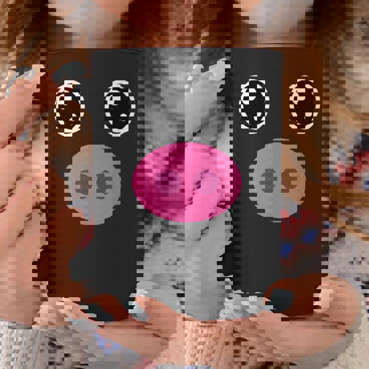 かわいい豚の顔 ピンクの鼻 面白い動物愛好家コスチューム コーヒーマグ 面白い贈り物