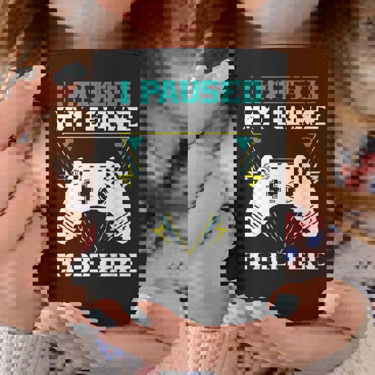 ここに来るためにゲームを一時停止しましたゲーマー コーヒーマグ 面白い贈り物