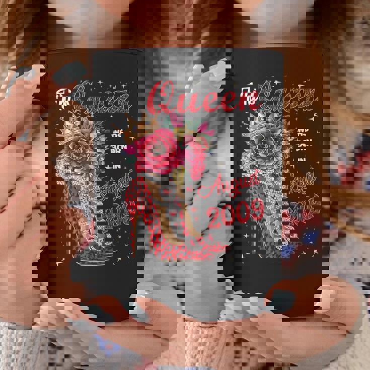 この女王は2009年8月に誕生しました。 コーヒーマグ 面白い贈り物