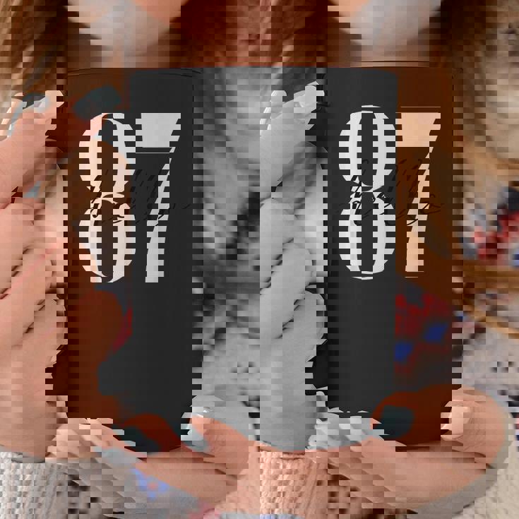 こんにちは 87歳誕生日ようこそ 87 コーヒーマグ 面白い贈り物