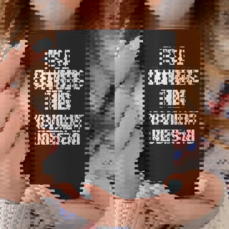 それは商工会議所のことだ（君には分からないだろう）-Chambers コーヒーマグ 面白い贈り物